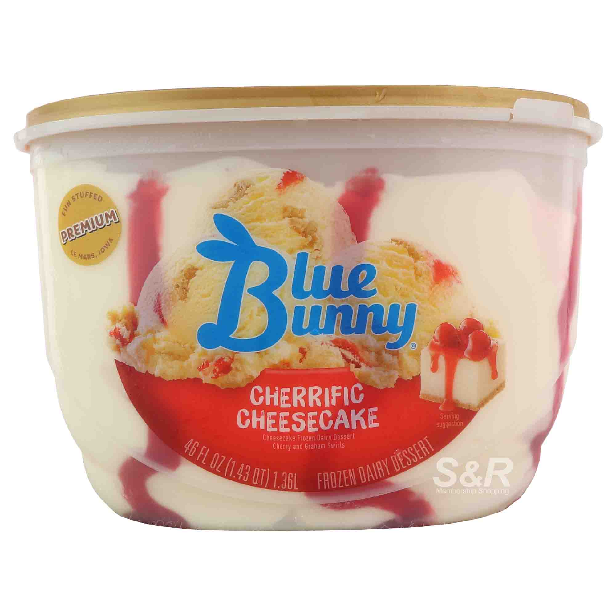 Blue Bunny Cherrific Cheesecake Frozen Dairy Dessert 1.36L Blue Bunny Cherrific Cheesecake Frozen Dairy Dessert 1.36L